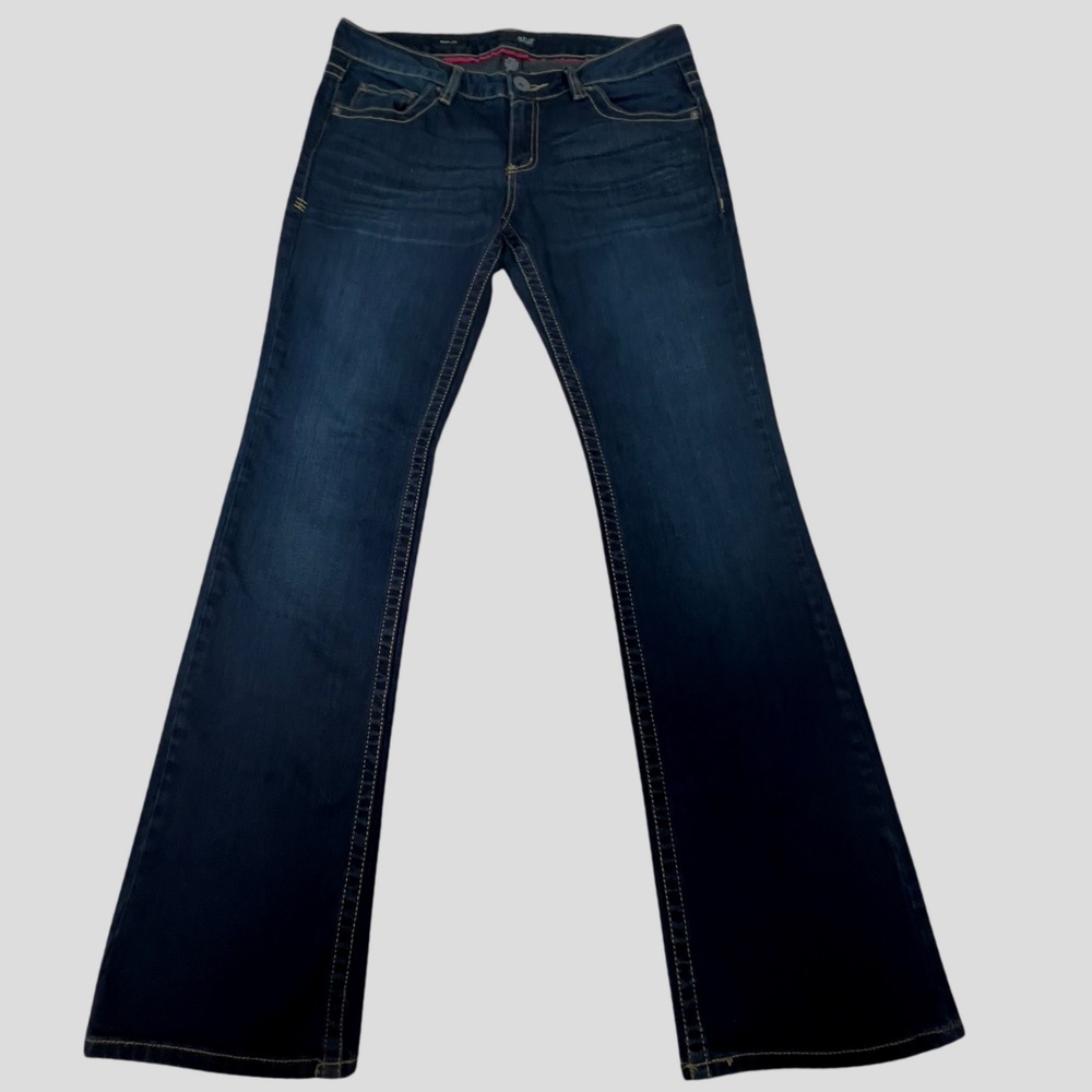 ana A New‎ Approach Premium Boot Cut Jeans Dark Wash Women's 31/12 Y2K Coquette